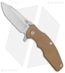 Hinderer Knives Jurassic Frame Lock Knife Textured Coyote/Bronze (3.5" SW)