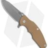 Hinderer Knives Jurassic Frame Lock Knife Textured Coyote (3.5" WF)