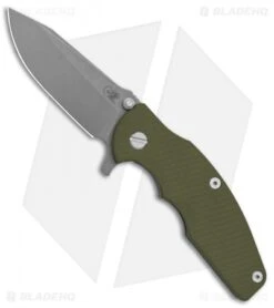 Hinderer Knives Jurassic Frame Lock Knife Textured OD Green (3.5" WF)
