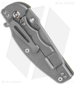 Hinderer Knives Jurassic Frame Lock Knife Textured OD Green (3.5" WF) -Benchmadess Zone Hinderer Knives Jurassic FL Textured OD Green WF BHQ 135183 jr side