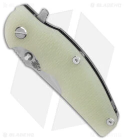 Hinderer Knives Jurassic Frame Lock Knife Translucent Green G-10 (3.25" SW) -Benchmadess Zone Hinderer Knives Jurassic Frame Lock Knife Translucent Green G 10 SW BHQ 180647 KC side