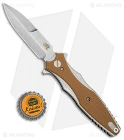 Hinderer Knives Maximus Bayonet Flipper Knife Coyote G-10 (3.5" Stonewash) -Benchmadess Zone Hinderer Knives Maximus Bayo Coyote G 10 SW BHQ 84382 jr bottlecap