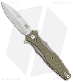 Hinderer Knives Maximus Bayonet Flipper Knife OD Green/SW Bronze G-10 (3.5" SW)
