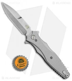 Hinderer Knives Maximus Bayonet Flipper Knife Gray G-10 (3.5" Stonewash) -Benchmadess Zone Hinderer Knives Maximus Bayonet Flipper Gray G 10 SW BHQ 81915 jr bottlecap