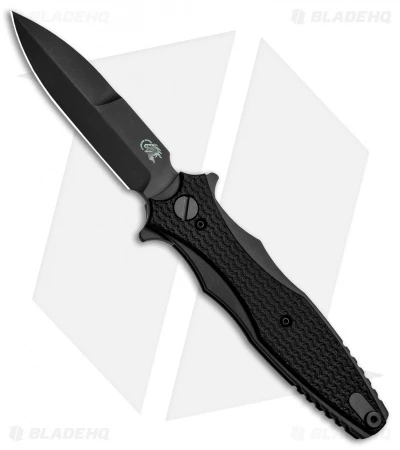 Hinderer Knives Maximus Blackout Bayonet Flipper Black G-10 (3.5" DLC Black) 3 Hinderer Knives Maximus Blackout Bayonet Flipper Black G-10 (3.5" DLC Black)