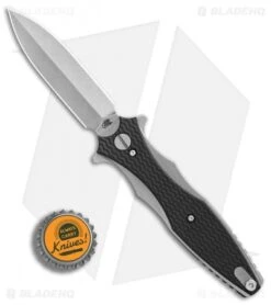 Hinderer Knives Maximus Dagger Flipper Knife Black G-10 (3.5" Stonewash) -Benchmadess Zone Hinderer Knives Maximus Dagger Black G10 SW BHQ 87162 er bottlecap