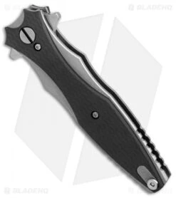 Hinderer Knives Maximus Dagger Flipper Knife Black G-10 (3.5" Stonewash) -Benchmadess Zone Hinderer Knives Maximus Dagger Black G10 SW BHQ 87162 er spine