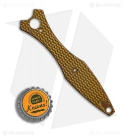 Hinderer Knives Maximus Textured Titanium Replacement Scales (Heat Colored) -Benchmadess Zone Hinderer Knives Maximus Textured Heat Colored Ti Replacement Scales Set BHQ 85381 er bottlecap