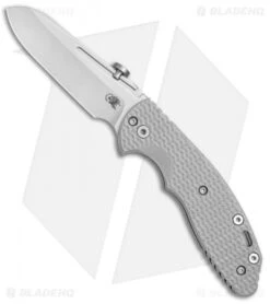 Hinderer Knives XM Slippy Sheepsfoot Slip Joint Knife Gray G-10 (3" Stonewash)