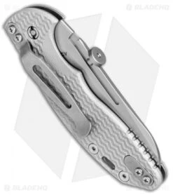 Hinderer Knives XM Slippy Sheepsfoot Slip Joint Knife Gray G-10 (3" Stonewash) -Benchmadess Zone Hinderer Knives Slippy XM 18 Sheepsfoot Slip Joint Gray G 10 SW BHQ 77303 jr side