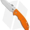 Hinderer Knives XM Slippy Sheepsfoot Slip Joint Knife Orange G-10 (3" Stonewash)