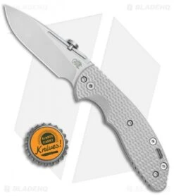 Hinderer Knives XM Slippy Slicer Slip Joint Knife Gray G-10 (3" Stonewash) -Benchmadess Zone Hinderer Knives Slippy XM 18 Slicer Slip Joint Gray G 10 SW BHQ 77312 jr bottlecap
