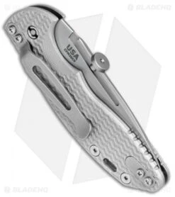 Hinderer Knives XM Slippy Slicer Slip Joint Knife Gray G-10 (3" Stonewash) -Benchmadess Zone Hinderer Knives Slippy XM 18 Slicer Slip Joint Gray G 10 SW BHQ 77312 jr side