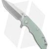 Hinderer Knives XM-18 Harpoon Spanto Knife Translucent G10 (3.5" SW) -Benchmadess Zone Hinderer Knives XM 18 3 5 Harpoon Spanto Knife Translucent Blue SW CPM20CV SW BHQ 115771LS