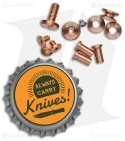 Hinderer Knives XM-18 3.0" Complete Hardware Kit - Copper -Benchmadess Zone Hinderer Knives XM 18 3.0 Complete Hardware Kit Copper BHQ 81116 jr bottlecap