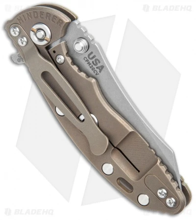 Hinderer Knives XM-18 3.0 Skinner Frame Lock OD Green Battle Bronze (Working) 5 Hinderer Knives XM-18 3.0 Skinner Frame Lock OD Green Battle Bronze (Working) - Image 3