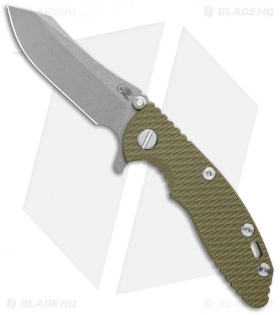 Hinderer Knives XM-18 3.0 Skinner Frame Lock OD Green Battle Bronze (Working) 3 Hinderer Knives XM-18 3.0 Skinner Frame Lock OD Green Battle Bronze (Working)