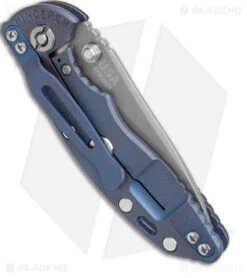 Hinderer Knives XM-18 3.0 Slicer Non Flipper Black G-10 Battle Blue (3" SW) -Benchmadess Zone Hinderer Knives XM 18 3.0 Slicer Non Flipper Black G 10 Battle Blue SW BHQ 181306 kc side