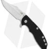 Hinderer Knives XM-18 3.5 Bowie Frame Lock Knife Black G-10 (Stonewash)