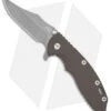 Hinderer Knives XM-18 3.5 Bowie Frame Lock Knife Flat Dark Earth G-10 (Working)