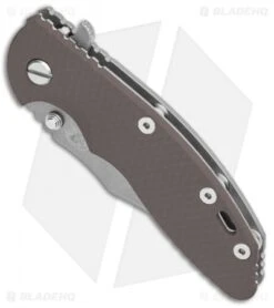 Hinderer Knives XM-18 3.5 Bowie Frame Lock Knife Flat Dark Earth G-10 (Working) -Benchmadess Zone Hinderer Knives XM 18 3.5 Bowie FL FDE G 10 Working BHQ 117513 jr spine