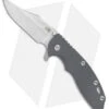 Hinderer Knives XM-18 3.5 Bowie Flipper Knife Gray (Stonewash) -Benchmadess Zone Hinderer Knives XM 18 3.5 Bowie FL Gray G 10 SW BHQ 34371 jr