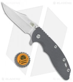 Hinderer Knives XM-18 3.5 Bowie Flipper Knife Gray (Stonewash) -Benchmadess Zone Hinderer Knives XM 18 3.5 Bowie FL Gray G 10 SW BHQ 34371 jr bottlecap