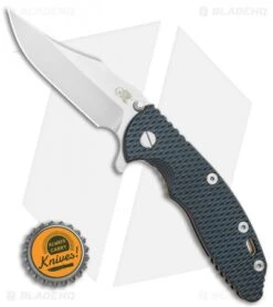 Hinderer Knives XM-18 3.5 Bowie Frame Lock Knife Green/Black G-10 (Stonewash) -Benchmadess Zone Hinderer Knives XM 18 3.5 Bowie Frame Lock Knife Green Black G 10 Stonewash BHQ 117624 LS Bottlecap