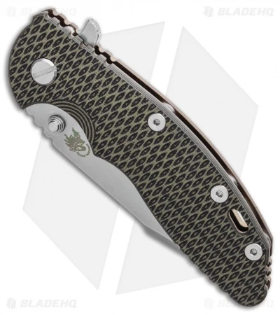 Hinderer Knives XM-18 3.5 Gen 6 Harpoon Spanto Knife OD Green/Black G-10 (SW) 4 Hinderer Knives XM-18 3.5 Gen 6 Harpoon Spanto Knife OD Green/Black G-10 (SW) - Image 2