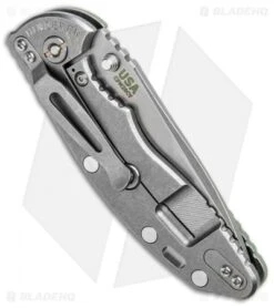 Hinderer Knives XM-18 3.5 Gen 6 SP Non-Flipper Knife Jade G-10 (Stonewash) -Benchmadess Zone Hinderer Knives XM 18 3.5 Gen 6 SP Non Flipper Jade G 10 SW BHQ 97234 jr side