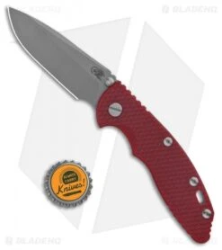 Hinderer Knives XM-18 3.5 Gen 6 SP Non-Flipper Knife Red G-10 (Working Finish) -Benchmadess Zone Hinderer Knives XM 18 3.5 Gen 6 SP Non Flipper Red G 10 Working Finish BHQ 102708 jr bottlecap