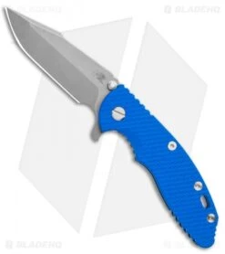 Hinderer Knives XM-18 3.5 Harpoon Spanto Knife Battle Blue G-10 Blue (WF)