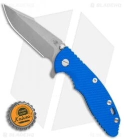 Hinderer Knives XM-18 3.5 Harpoon Spanto Knife Battle Blue G-10 Blue (WF) -Benchmadess Zone Hinderer Knives XM 18 3.5 Harpoon Spanto Knife Battle Blue G 10 Blue WF BHQ 115568 LS Bottlecap