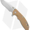 Hinderer Knives XM-18 3.5 Recurve Flipper Knife Coyote Brown G10 Blue Ano(3.5SW)
