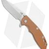 Hinderer Knives XM-18 3.5 Spear Point Flipper Coyote Brown G-10 (Stonewash) -Benchmadess Zone Hinderer Knives XM 18 3.5 SP Coyote Borwn G 10 SW BHQ 35650 jr