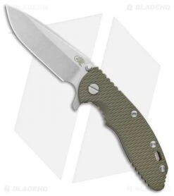 Hinderer Knives XM-18 3.5" Spear Point Knife OD Green G-10 Bronze (Stonewash)