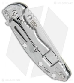 Hinderer Knives XM-18 3.5 Spear Point Flipper Knife OD Green G-10(3.5 Stonewash) -Benchmadess Zone Hinderer Knives XM 18 3.5 SP OD Green G 10 SW BHQ 30157 jr side