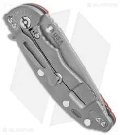 Hinderer Knives XM-18 3.5 Spear Point Knife Red G10 (Working Finish) -Benchmadess Zone Hinderer Knives XM 18 3.5 SP Red G 10 Working Finish BHQ 108880 jr side