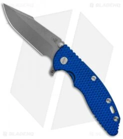 Hinderer Knives XM-18 Skinny Harpoon Spanto Knife Blue/Battle Bronze (3.50" SW)