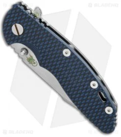 Hinderer Knives XM-18 3.5 Skinny Harpoon Spanto Knife Blue/Black G-10(Stonewash) -Benchmadess Zone Hinderer Knives XM 18 3.5 Skinny Harpoon Spanto Blue Black G 10 SW BHQ 125023 jr spine