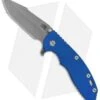 Hinderer Knives XM-18 3.5 Skinny Harpoon Spanto Knife Blue G-10 (Working)