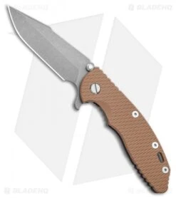 Hinderer Knives XM-18 Tri-Way Harpoon Spanto Knife Coyote ( 3.5"Working )