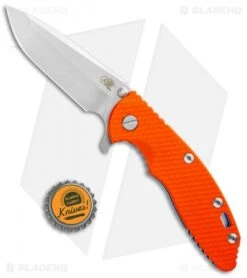 Hinderer Knives XM-18 3.5" Spanto Knife Orange G-10/Blue Ti (Stonewash 20CV) -Benchmadess Zone Hinderer Knives XM 18 3.5in Spanto Orange G 10 Blue Ti SW BHQ 106289 jr bottlecap
