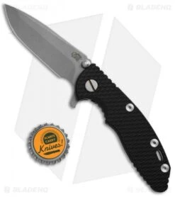 Hinderer Knives XM-18 3.0 Spanto Flipper Knife Black (Working Finish) -Benchmadess Zone Hinderer Knives XM 18 Black G 10 Working BHQ 74079 jr bottlecap