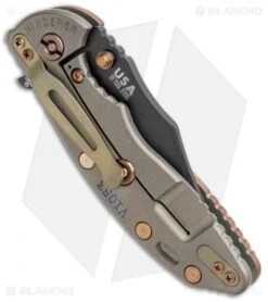 Hinderer Knives XM-18 Bowie Vintage Series Smooth Walnut (3.5" Black) -Benchmadess Zone Hinderer Knives XM 18 Bowie Vintage Series Smooth Walnut Black BHQ 103011 jr side