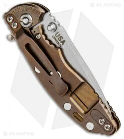 Hinderer Knives XM-18 3.0 Gen 6 Spear Point Flipper Blk G-10/Bronze Ti (SW) -Benchmadess Zone Hinderer Knives XM 18 Gen 6 SP Black G 10 Bronze Ti SW K1081SGS00 BHQ 91054 jr side