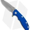 Hinderer Knives XM-18 3.0 Gen 6 Spear Point Flipper Knife Blue G-10 (Working)