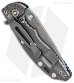 Hinderer Knives XM-18 3.0 Gen 6 Spear Point Flipper Knife Blue G-10 (Working) 8 Hinderer Knives XM-18 3.0 Gen 6 Spear Point Flipper Knife Blue G-10 (Working) -Benchmadess Zone Hinderer Knives XM 18 Gen 6 SP Blue G 10 Ti Working K1081SGS00 BHQ 91057 jr side