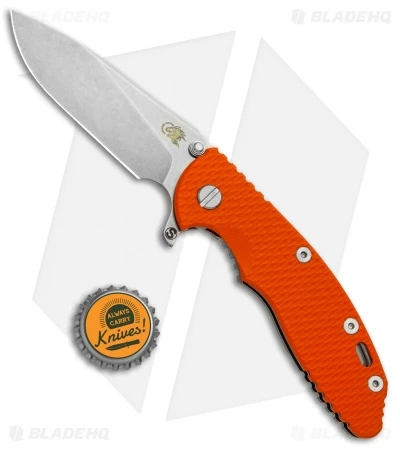 Hinderer Knives XM-18 3.5 Gen 6 Skinny Slicer Flipper Knife Orange G-10 (SW) 6 Hinderer Knives XM-18 3.5 Gen 6 Skinny Slicer Flipper Knife Orange G-10 (SW) - Image 4