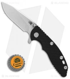 Hinderer XM-18 3.0 Gen 6 Slicer Knife Black G-10 Blue Ano (Stonewash) -Benchmadess Zone Hinderer Knives XM 18 Gen 6 Slicer Black G10 Blue Ano SW BHQ 89945 er bottlecap